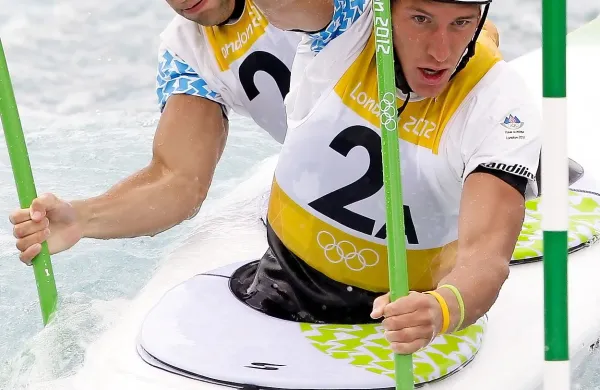 Luka Božič in Sašo Taljat bosta danes z navijači podoživela vožnjo, ki jima je prinesla zlato medaljo 
