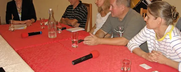 Na pogovoru, ki ga je povezovala Maša Vodušek, so sodelovali Jože Rozman, Darja Zemljič, Tomaž Sršen in Staša 
Cafuta