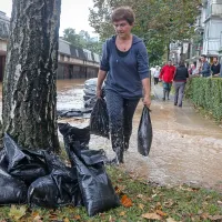 Deli Ljubljane pod vodo
