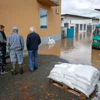 Deli Ljubljane pod vodo