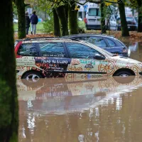 Deli Ljubljane pod vodo