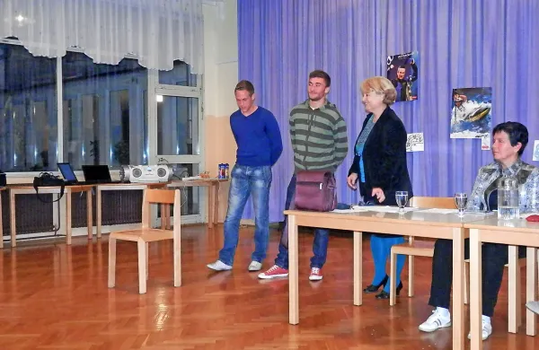 Z leve: Mateo Tozan, Haris Dedić, Greta Morato Vatovec in Sonja Poljšak 