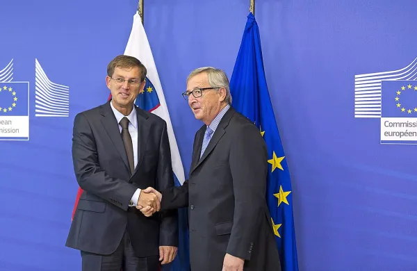 Premier Miro Cerar s predsednikom Evropske komisije Jean-Claudom Junckerjem