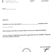 Na takšnem (izpolnjenem) obrazcu te dni bolniki v Istri prejemajo obvestilo o prenaročenem pregledu 