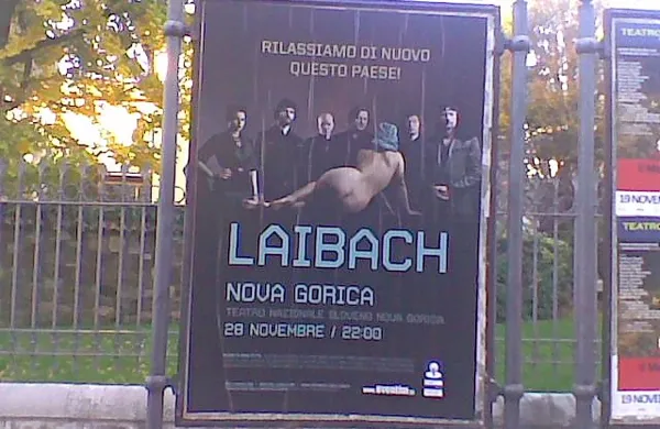 Plakat skupine Laibach v Gorici nagovarja le v italijanščini, kar je vznemirilo tamkajšnjo slovensko skupnost