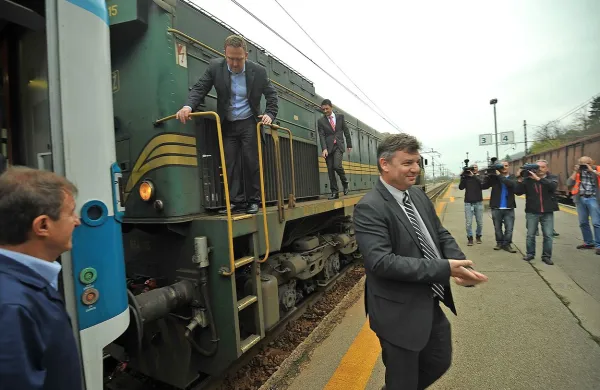 Peter Gašperšič si je razmere na železniški progi med Koprom in Borovnico ogledal v živo 