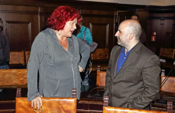 Fulvia Zudič, akademska slikarka, se je  o sestrini knjigi pogovarjala z direktorjem Italijanskega inštituta za kulturo v Sloveniji Angelom Izzom   