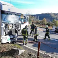 Koprčan je s cliom nenadoma zavil pred tovornjak