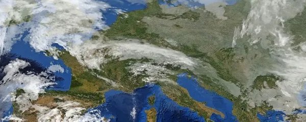 Nad večjim delom Evrope se zadržuje anticiklonsko območje