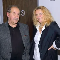 Marko Sosič, tržaški pisatelj in režiser, in Katja Pegan, direktorica koprskega gledališča, sta bila z dogajanjem na odru zadovoljna