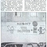 Konec 90. let so bile piranske Tri papige pogosto tarča kriminalistov