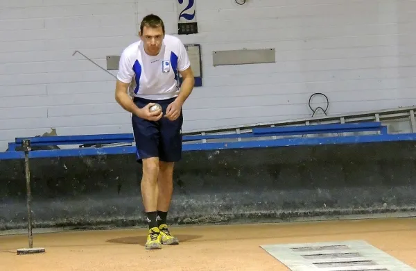 Martin Zdauc (Hrast) je v hitrostnem zbijanju zadel 45 krogel