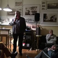 Jože Dolmark (levo) in Sandro Scandolara sta javno obnovila zgodovino in pomembnost kina Modernissimo.  