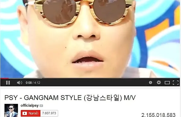 Gangnam Style poru&scaron;il &scaron;tevec ogledov na Youtubu