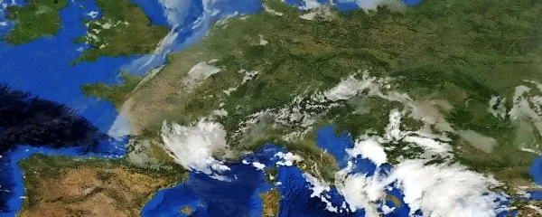 Nad Sredozemljem še vztraja obsežno ciklonsko območje.