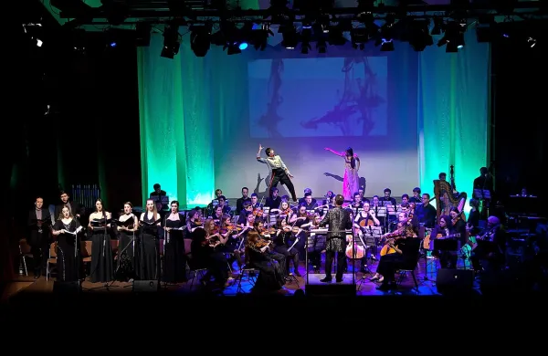 Opera Vojna in mir Larrya Coryella je minulo soboto zaživela na odru novogoriškega Kulturnega doma.