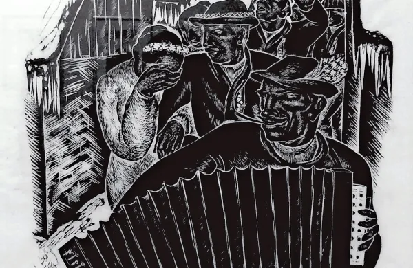 Tone Kralj: Ohcet, lesorez, 1934