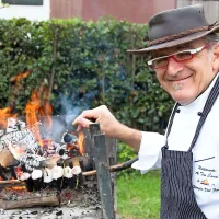 Giorgo dal Forno in njegova jegulja na ražnju
