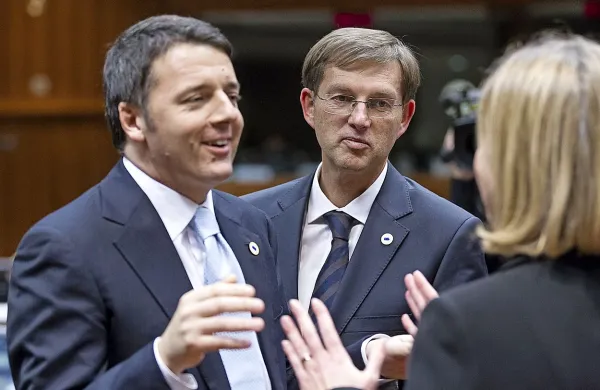 Italijanski premier Matteo Renzi in slovenski premier Miro Cerar