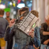 Polona Krevatin med snemanjem filma Mihe Knifica