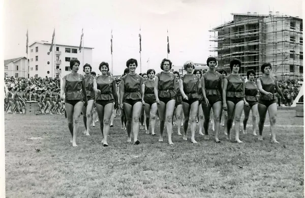 Otvoritev stadiona v Novi Gorici leta 1962. Iz arhiva Atletskega kluba Gorica. 