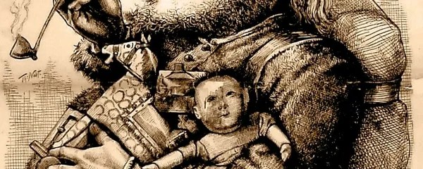 Božička je  leta 1881 na željo  časopisa Harper's Weekly prvi upodobil   Thomas Nast. 
