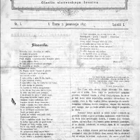 Naslovnica prve številke revije Slovenka.