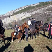 V Orehku pri Postojni je žegen opravil Božo Rustja.