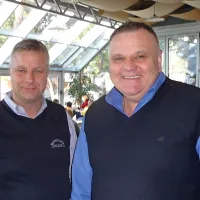 Aleksander (levo) in Franko  Veznaver iz Ribje kantine.