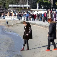 Prvega januarja  v morju