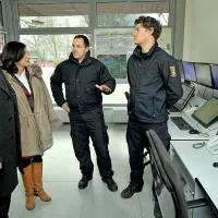 Cerar obiskal policiste in gasilce