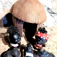 Jaslice iz afriške Gane imajo črne figurice.