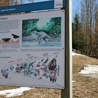 Idrijski geopark privablja z raznovrstno vsebino, tudi z zgodbo o dinozavrih. 