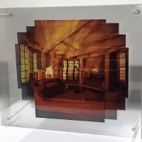 Primož Bizjak: Estación Norte - Principe Pío n.3, 2012, fotografija, pleksi steklo
