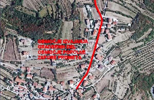 Do konca februarja na Gažonu  zapora ceste