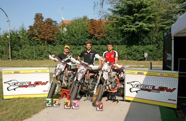 Udarna trojka ekipe Getlow racing team: Andrea Tull,  Tine Saražin  in Marko Ukota. 