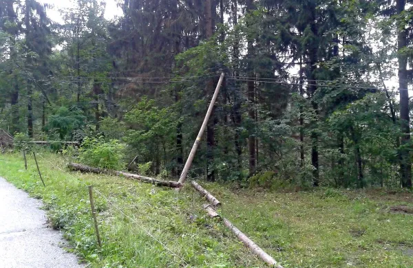   Telekom se na klice krajanov zelo dolgo ni odzival. Reagiral je šele, ko so se zaradi visečih kablov zgodile tri prometne nesreče.