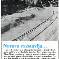 Dolgotrajen mraz je poskrbel tudi za takšne prizore.