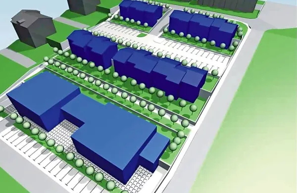 Tako so projektanti iz PS Prostor leta 2006 zarisali bodočo podobo stanovanjske soseske Žusterna III med Šolsko, Beblerjevo in Kozlovičevo ulico.