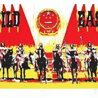 G3 (Boris Beja, Adrijan Praznik, Jan Tomažin): Divji III, 2012, barvni sitotisk
