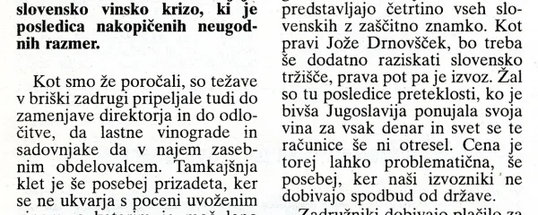 Tako se je začel izvozni preboj briških vinarjev.