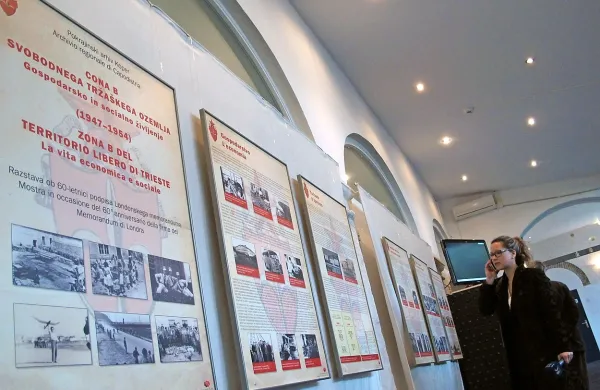 Na razstavnih panojih je prikazano gospodarski, socialni, turistični in športni utrip cone B Svobodnega tržaškega ozemlja. 