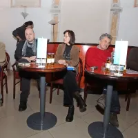 Z leve: Robert Turk, Matej Mlajč, Jana Gojanovič Purger, Janez Koželj in Boris Popovič.