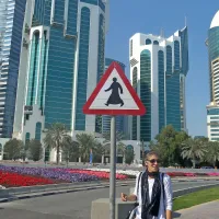 Mara Šolaja v katarski prestolnici Doha