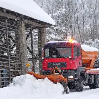 Na Šentviški planoti ni zapadlo več snega kot v dolini.