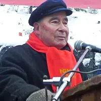 Zbrane je nagovoril tudi najmlajši udeleženec igmanskega marša Albin Pibernik.