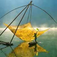 Tien Dat Dao, Vietnam: Jutro na jezeru Touem Lam 