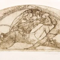 Tone Kralj: Križev pot, 1920/21, jedkanica, posthumni odtis,  Goriški muzej.