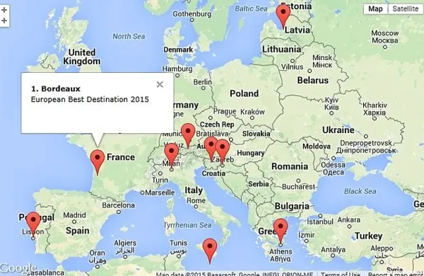 Najboljše evropske destinacije leta 2015