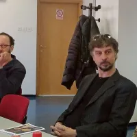Ana Kržišnik Blažica, Miha Nemec, Jan Cvitkovič in Irena Kovačević (z leve) so predstavili koncept zgodbe z biblijskim naslovom.